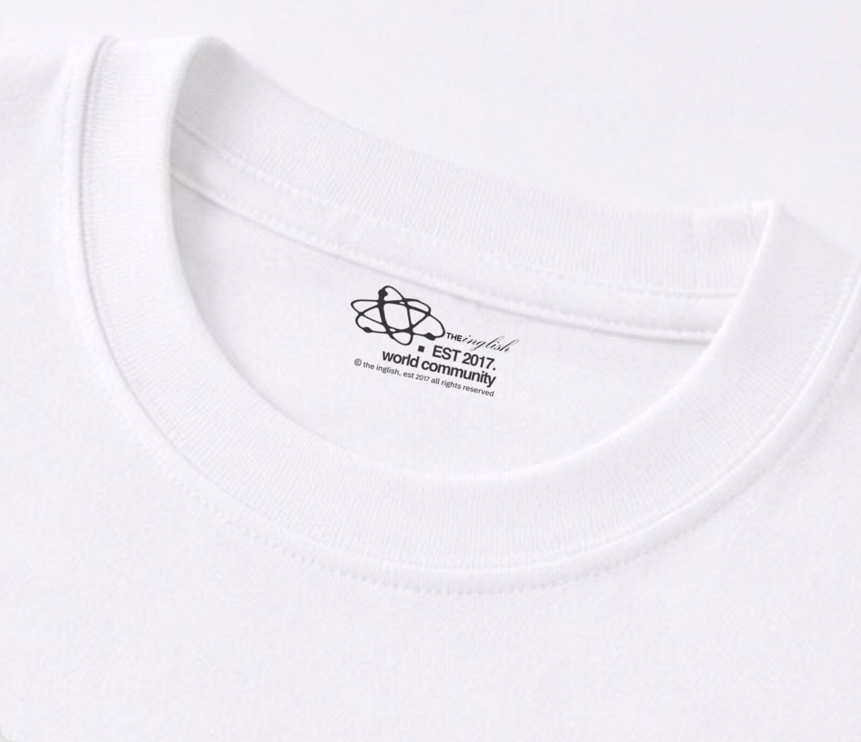 nau tshirt (white/mandarin) PRE ORDER