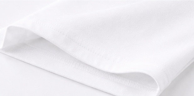 nau tshirt (white/mandarin) PRE ORDER