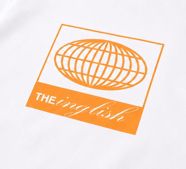 nau tshirt (white/mandarin) PRE ORDER