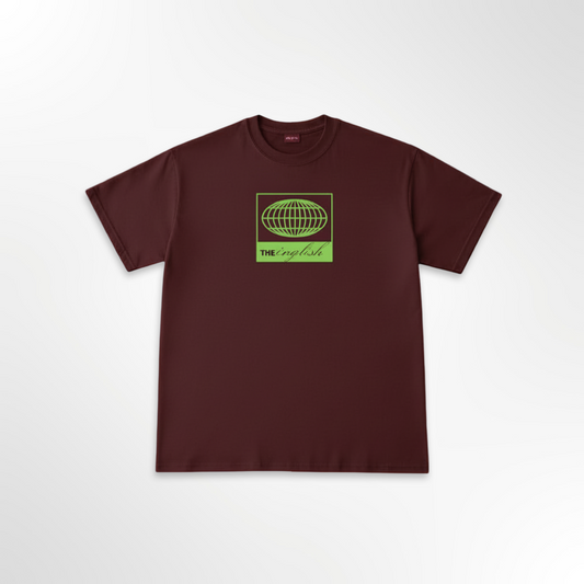 nau tshirt (maroon/lime) PRE ORDER