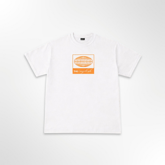 nau tshirt (white/mandarin) PRE ORDER